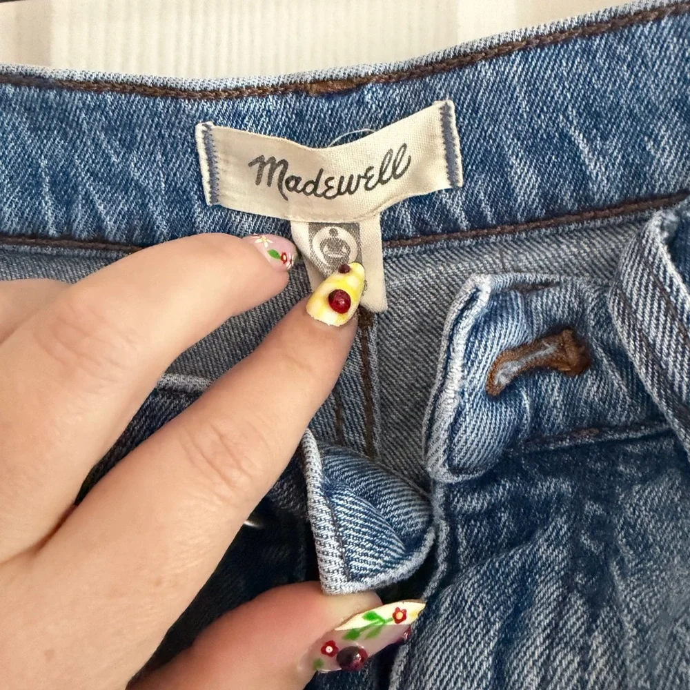 Madewell Women's Light Blue Straight Leg Jeans - Picture 2 of 4